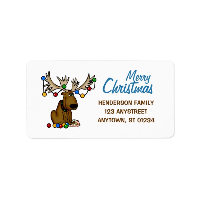 Jul Moose Adressetikett (Framsidan)
