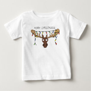 Jul Moose Cute Funny Helgdag T Shirt