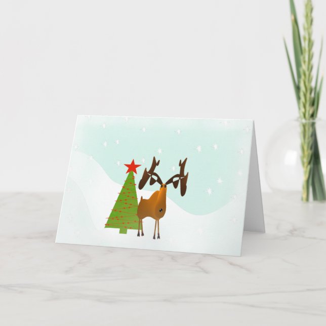 Jul Moose Helgkort (Framsida)