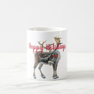 Jul Moose med Anpassadet Hälsning Kaffemugg