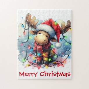 Jul Moose Puzzle Pussel