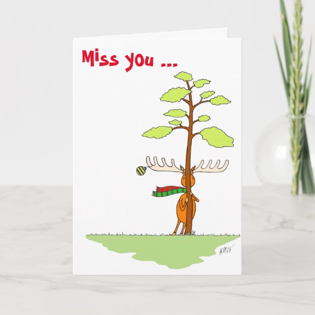 Jul: Moose (Shy) Helgkort (Framsida)