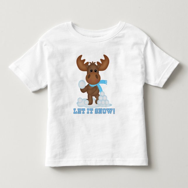 Jul Moose småbarn, t-shirt (Framsida)