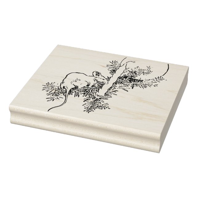 Jul Mouse Art frimärke Stämpel (Stämpel)