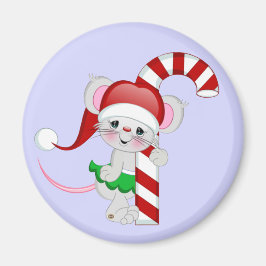 Jul Mouse Candy cane Magnet