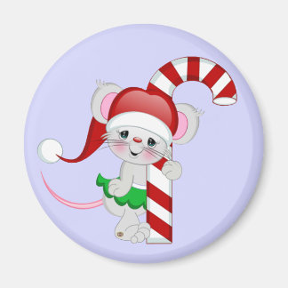 Jul Mouse Candy cane Magnet