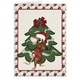 Jul Mouse Card Hälsningskort