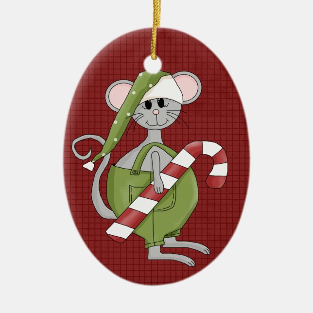 Jul Mouse Ceramic jul Ornament (Framsidan)