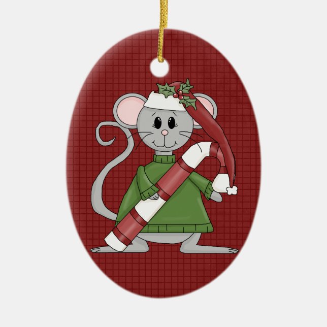 Jul Mouse Ceramic jul Ornament (Framsidan)