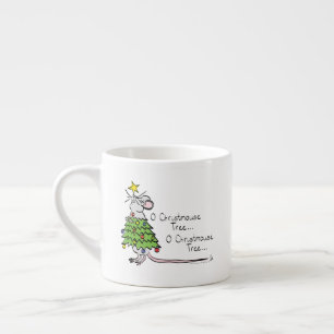Jul Mouse Cute Funny Helgdag Espressomugg