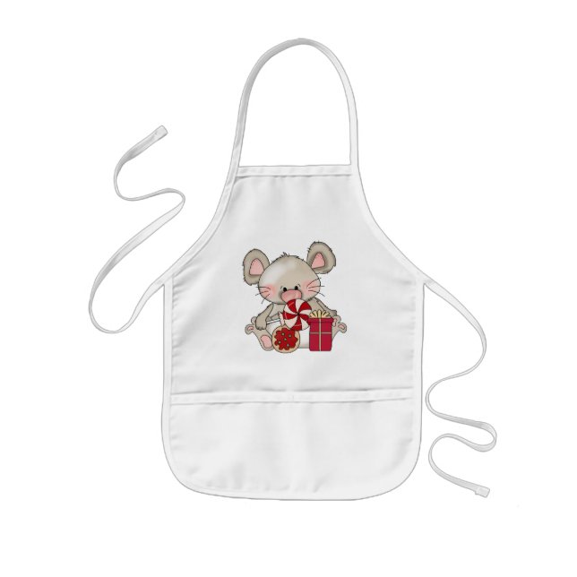 Jul Mouse-Helgdag, barn apron Barnförkläde (Framsidan)