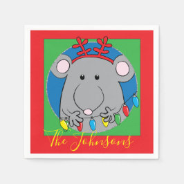 Jul Mouse Ljus Party Pappersservett