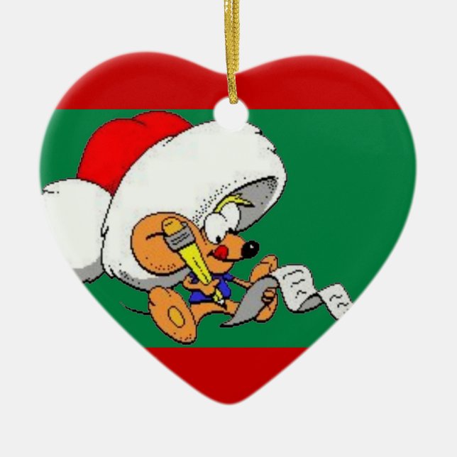 Jul Mouse med List Ornament (Framsidan)
