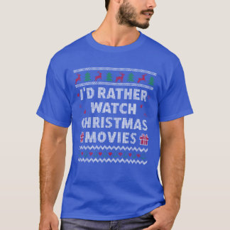 Jul Movies Ugly jul Design Funy Julafton T Shirt