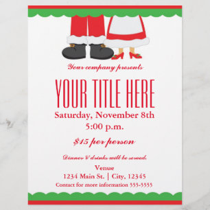 Jul Mr & Mrs. Tomte Event Flyer Poster