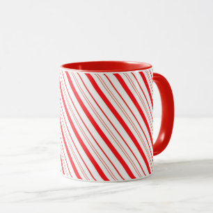 Jul Mugg-Candy cane-stripe Mugg