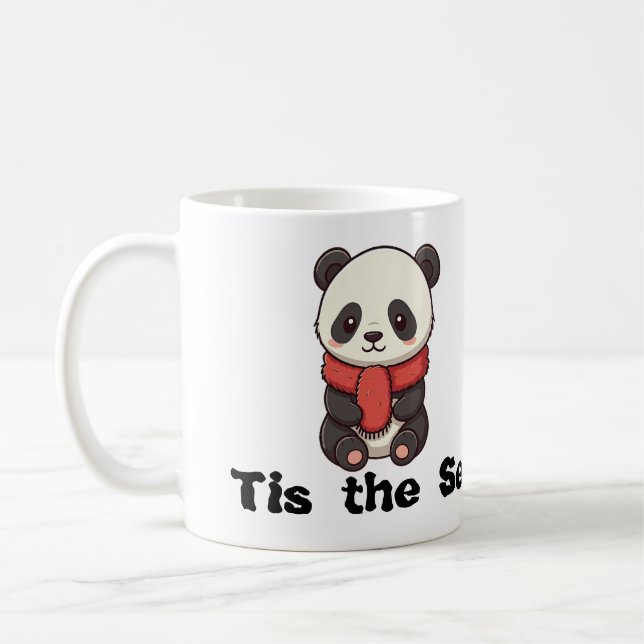 Jul mugg-design med söt panda kaffemugg (Vänster)