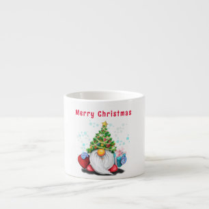 Jul Mugg Gnome med Julgran Hat Espressomugg