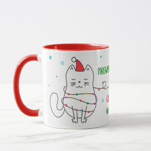 Jul mugg - God Jul Kat och Träd
