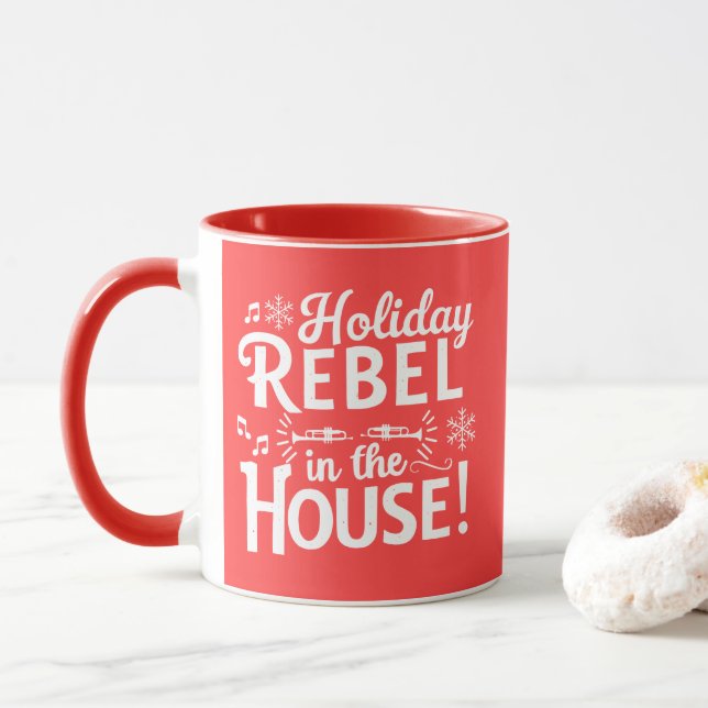 Jul Mugg | Helgdag Vibes, Perfekt för utgivande (Med munk)