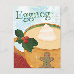 Jul Mugg med Eggnog Helg Vykort