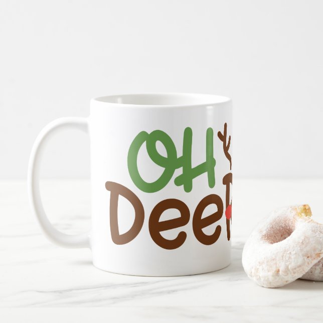 Jul Mugg: Oh Hjort Coffee Mugg (Med munk)