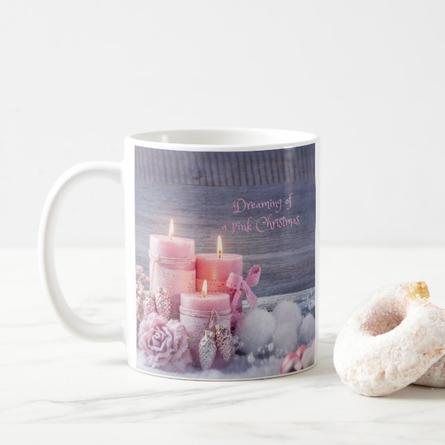 Jul Mugg, Rosa jul Kaffemugg (Med munk)