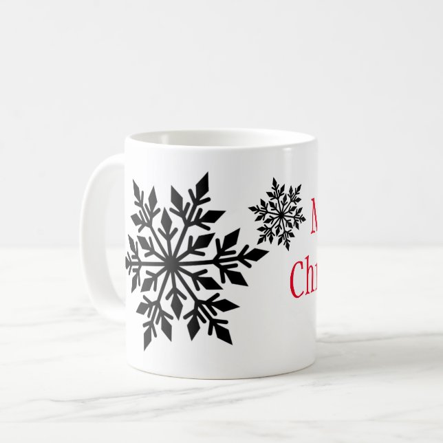 Jul Mugg-Snöflingor Kaffemugg (Framsida vänster)