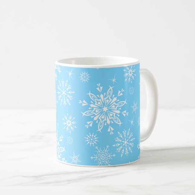 Jul Mugg-Snöflingor Kaffemugg (Framsida höger)