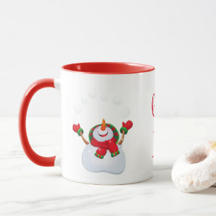 Jul Mugg-Snögubbe-God Jul/God jul Mugg