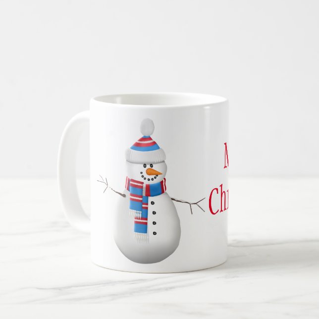 Jul Mugg-Snögubbe Kaffemugg (Framsida vänster)