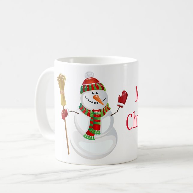 Jul Mugg-Snögubbe Kaffemugg (Framsida vänster)
