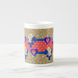 Jul Mugg, Vintage, God jul Angel Benporslin Mugg