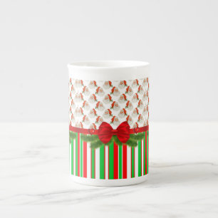 Jul Mugg, Vintage, God jul Santa Benporslin Mugg