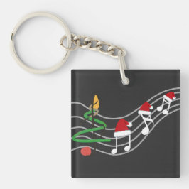 Jul Musik noter Santa Hat Treble Clef
