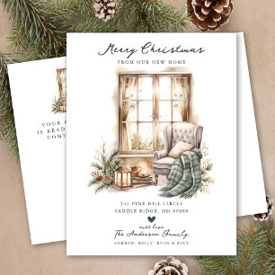 Jul Mysigt Winter Room Flytta Meddelande Vykort