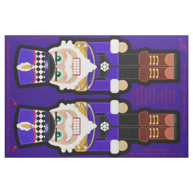 Jul Näckande Soldat Fat Quarter Kit Docka Tyg (Fat Quarter)