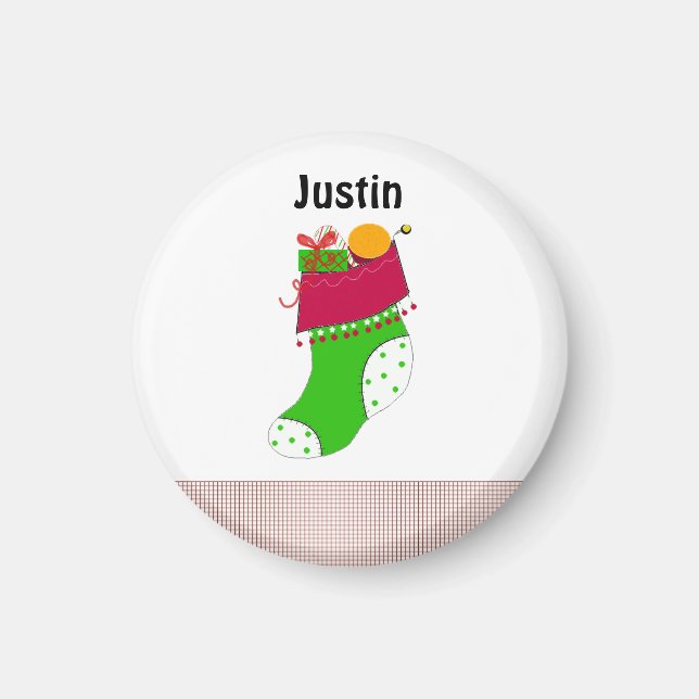 Jul Namn Skyltar Magnet (Framsidan)