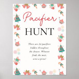 Jul Nappar Hunt Baby Shower Game Poster