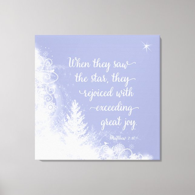 Jul - när de såg stjärnan canvastryck (Framsida)