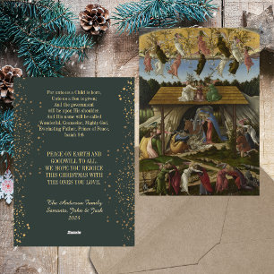 Jul Nativitet Botticelli Christian Catholique Julkort