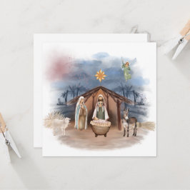 Jul Nativitet Födelse Jesus Dop Religiös Inbjudningar
