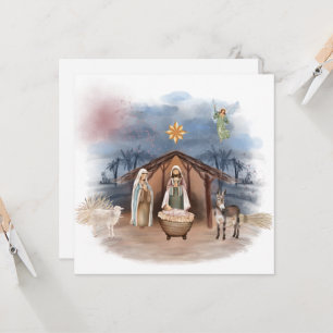 Jul Nativitet Födelse Jesus Dop Religiös Inbjudningar