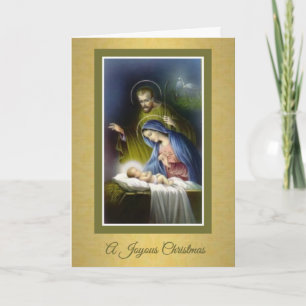 Jul, Nativitet, Jungfru Mary, Kristus Child. Helgkort
