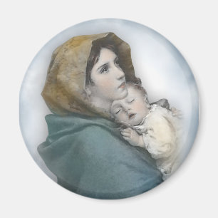 Jul Nativitet, Madonna och barn Jesus Magnet