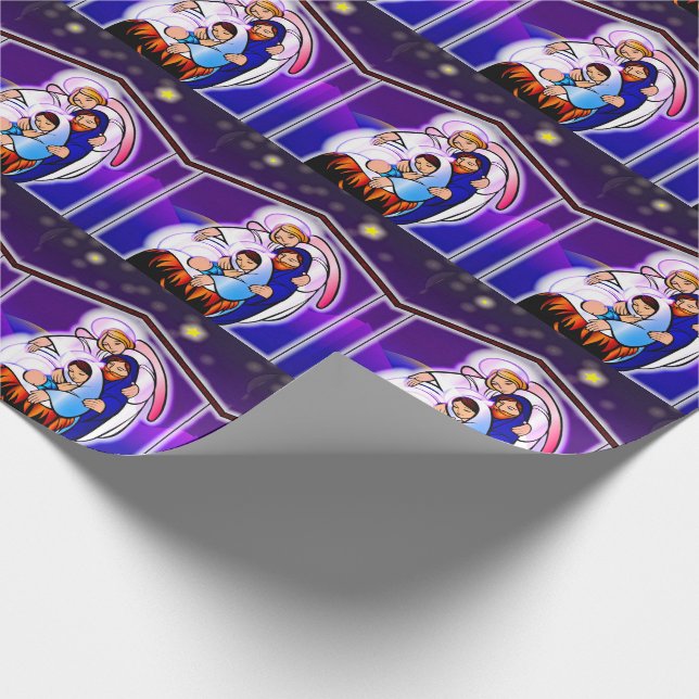 Jul Nativitet med Baby Jesus Presentpapper (Hörn)