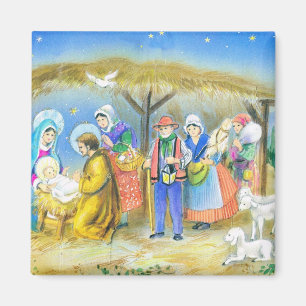 Jul Nativity, mangerplatser Magnet