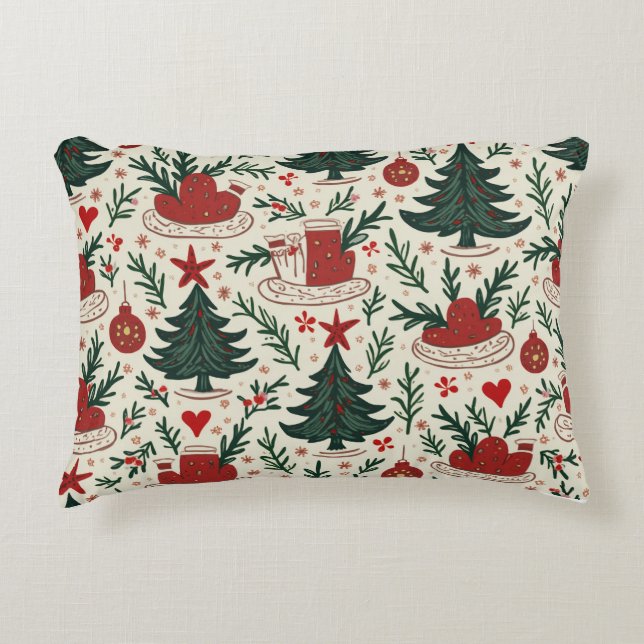 Jul Natt Winter Pillow Prydnadskudde (Framsidan)