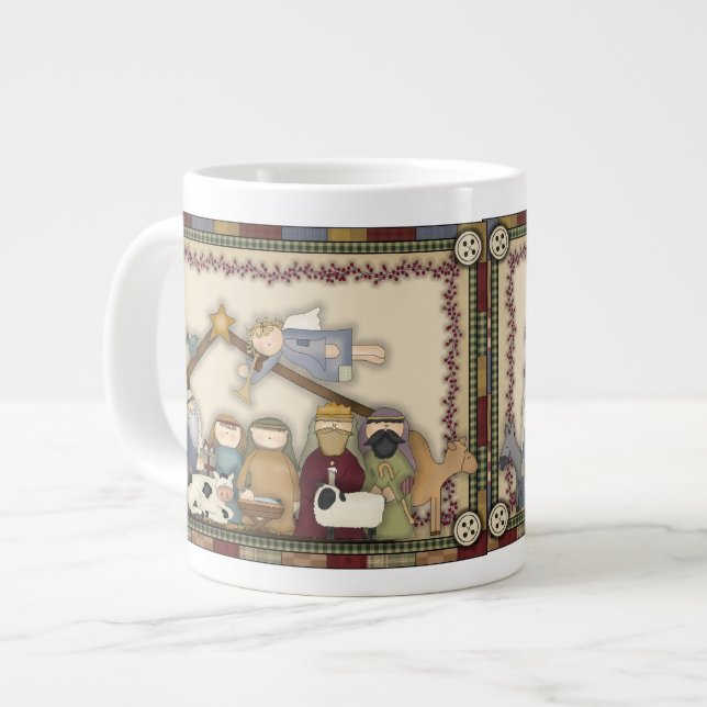 Jul Nattvarden Kaffe Mugg Kop Jumbo Mugg (Framsida vänster)