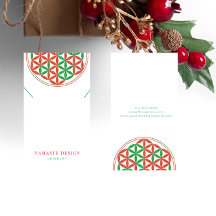 Jul Necklace Visning Card ・ Blume des Lebens